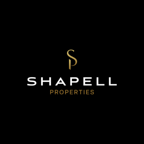 Shapell Properties logo on black background