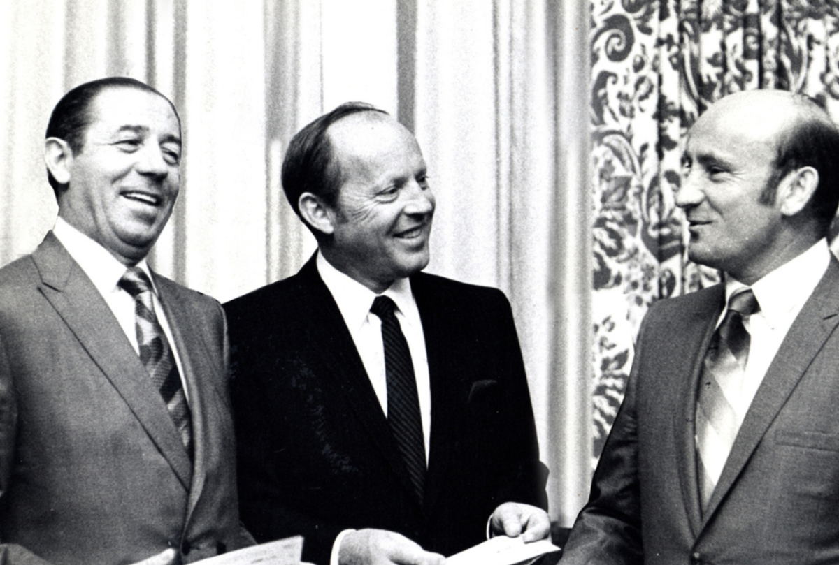 Shapell Properties Founders Photo Max Webb, David Shapell, and Nathan Shapell